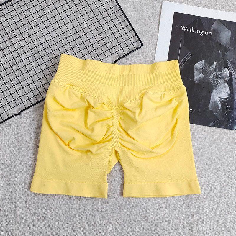 

Butt-Lifting Shorts Impact New Product! Peach Butt Fitness Bra Yoga Set Halter Neck Beautiful Back Sports Tank Top for Women Egg Yolk (Shorts) XL Code (62.5-70kg)