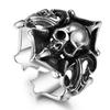 Skull Ring Men's Ghost Pirate Hip Hop Street Exaggerated Men's Ring Single Ring
