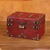 Organizer Wooden Vintage Box With Latch For Desktop Storage Decoration Gift