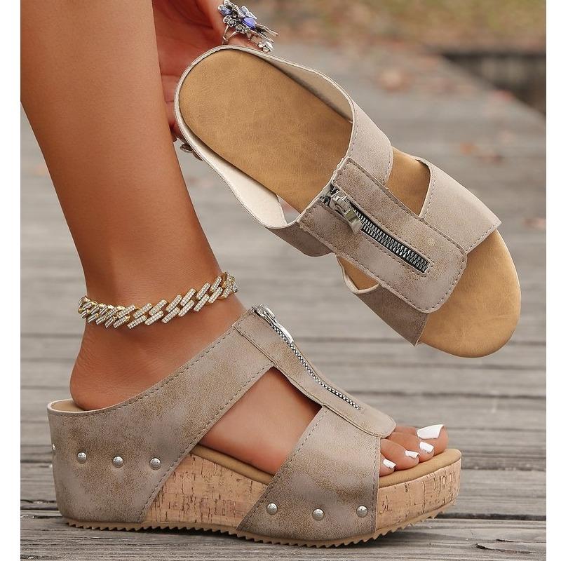 

Fashion Women Sandals New Summer Roman Open Toe Platform Shoes Women Retro Peep Toe Wedges Shoes Women Luxury Casual Designer Sandals 36 хаки