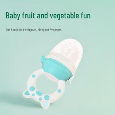 Silicone Baby Fruit & Veggie Teether Pacifier Feeder