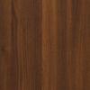Shoe Cabinet with Mirror 3 Flip Down Compartments Brown Oak Effect