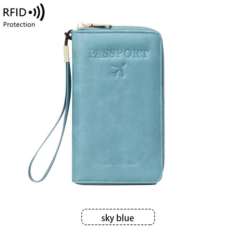 2024 Diebstahlsichere RFID Reisepass- und Dokumentenorganisator Geldbörse