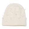 Winter niche old ripped wool hat female personality versatile knitted hat hip hop cold hat men and women