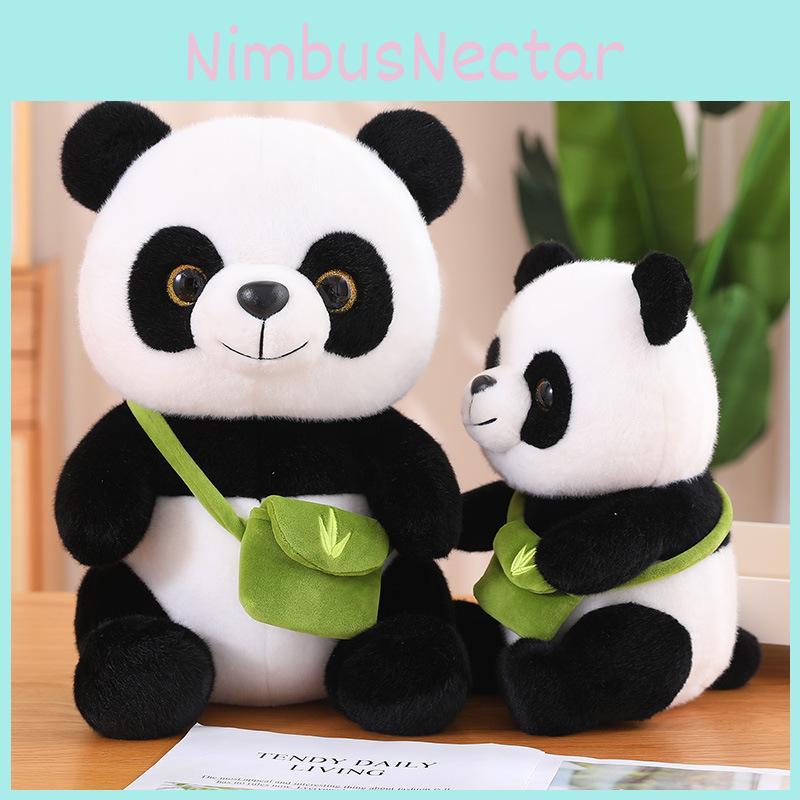 Big Cute Panda Plush Toy Realistic Design Souvenir Fiber Cotton Gift Stuffed