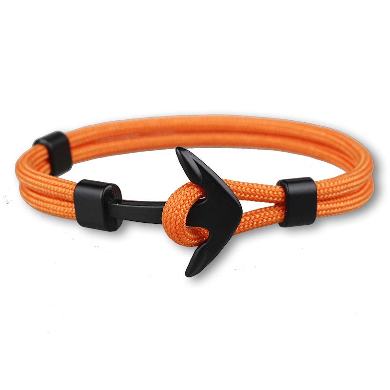 Trendy Men's Polyester Airplane Anchor Bracelet