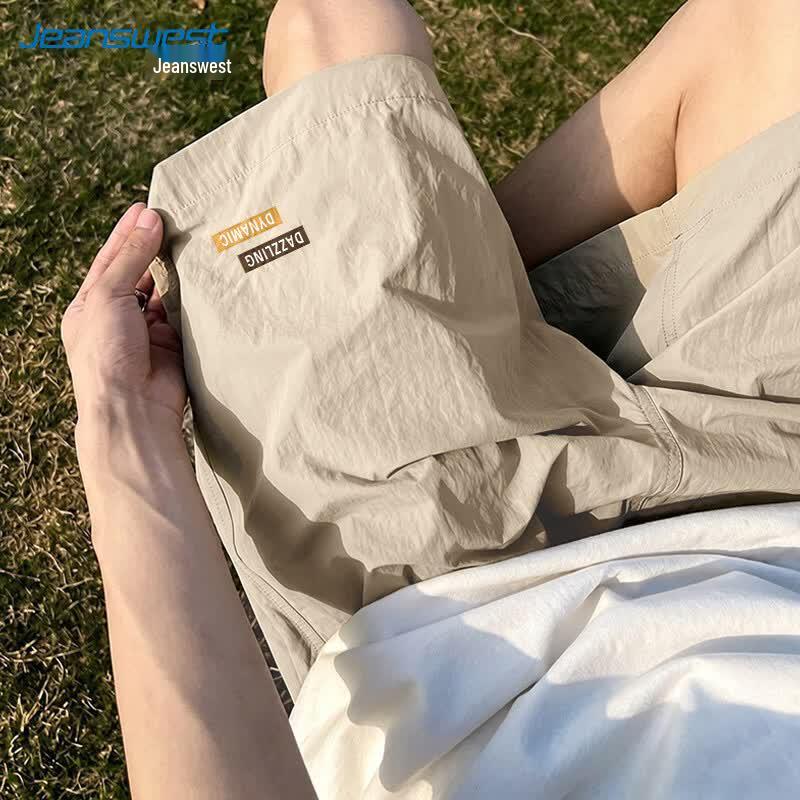 Jeanswest Men's Ice Silk Breathable Quick-Dry Sports Shorts