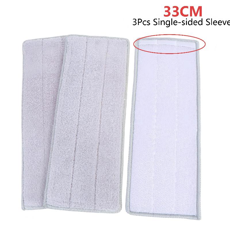 3Pcs Flat Mop Replacement Pads Reusable Thickened Microfiber Absorbent Mop Refill Pads For Spray Mop Dust Mop Cleaning Supplies