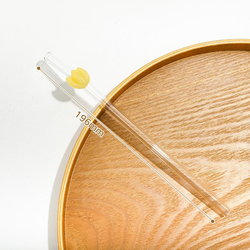 Flexible Glass Straw Set, Includes Cleaning Brush, Ideal For Milkshakes & Sodas, Perfect Gift For Birthdays & Weddings