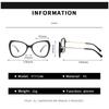 Anti-blue Light Glasses Metal Cat Eye Eyewear Women Men Artistic Sense Eyeglasses Blue Light Blocking Man Lady Computer Eyeglas