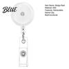 Office Badge Reel with Professional Reel Round Transparent Accessory Retractable ID Holder Clip Swivel for Nurses Students Teachers Workers
