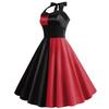 Women's Dress Halloween Paly Movie Peripheral Ugly Girl Digital Print Strap Striped Dress Women
