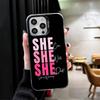Girl Boss Lady Pink Soft Phone Case for iPhone 15 16 17 Pro Max 17Air 16E 14 Plus 13 12 Mini Shockproof Cover Back Shell