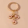 Cute Enamel Cross Keychain Jesus Religious Keyring for Women Girls Handbag Pendants DIY Key Chain Jewelry Gifts Accessories