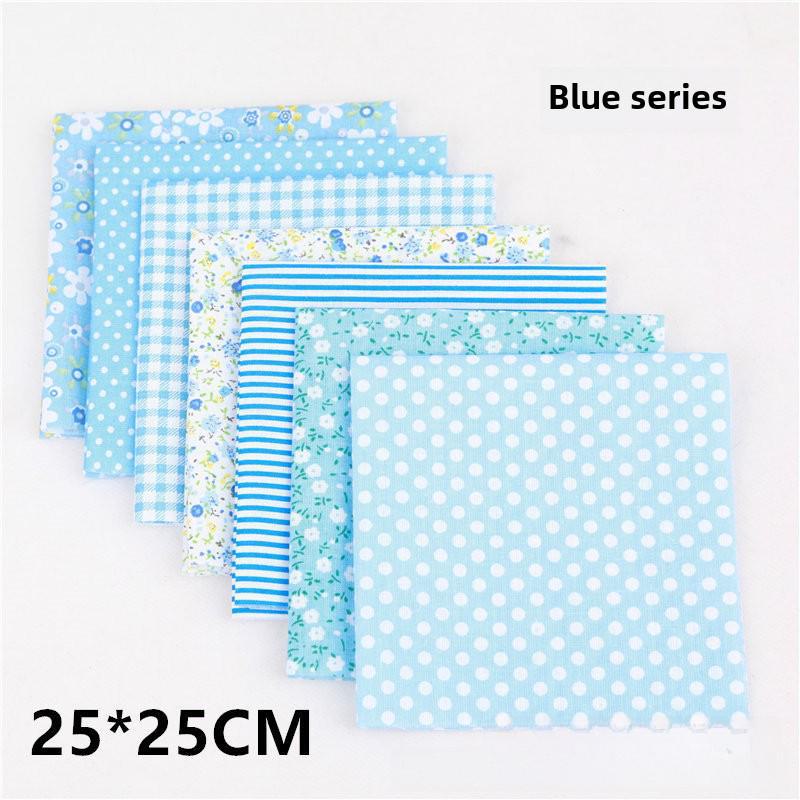 Qiaosi Patchwork Pure Cotton Fabric Set: Small Floral DIY Cloth for Handmade Crafts