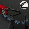 Elegant Rhinestone Bangs Clip Headband Sweet Shiny Flower Hair Hoop  Banquet