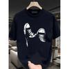 Men's Fashion 3D Printed Men's T-Shirt Round Neck Short Sleeve Trendy Street Wear