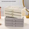 Velvet Multi-layer Jewelry Box for Earrings, Necklaces & Rings - Large Capacity High-end Display Storage