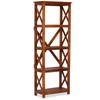Day and Night - Day and Night Solid Acacia Wood Shelf In Honey Finish 60x30x160 Cm