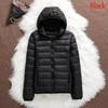 Warm Hooded Women Down Jacket Windproof Parka Coat White Duck Down Casual Autumn Winter