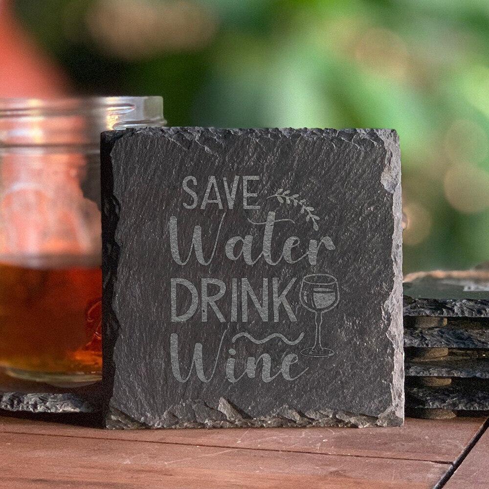 Probably Contains Alcohol Slate Coaster with Sayings Coffee WineTea Beer Party Gift Idea Wine Lovers Beer Tasting Gift