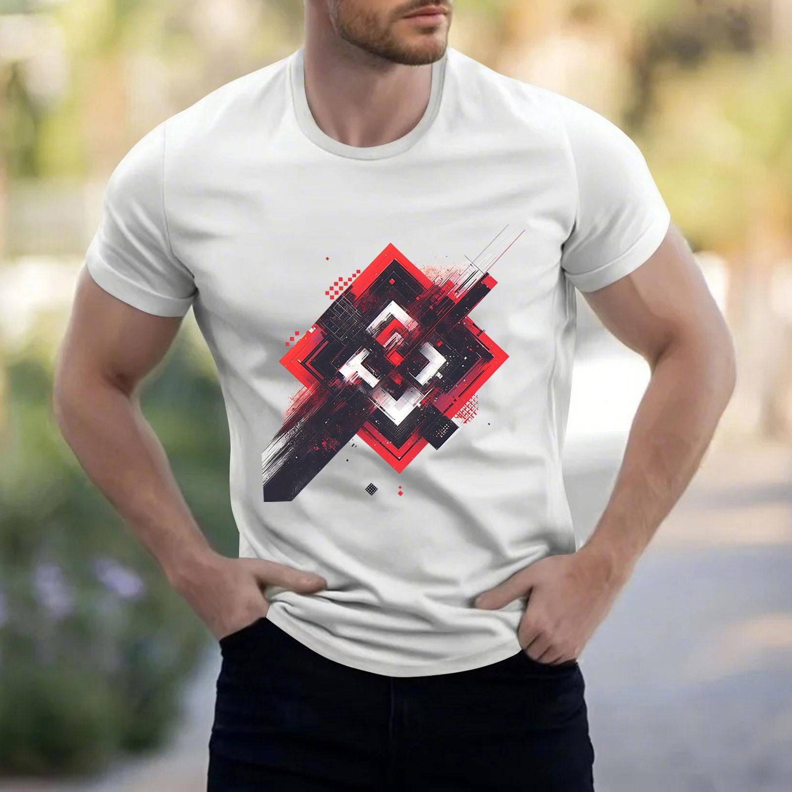 

Мужская рубашка с воротником-стойкой и коротким рукавом, свободная рубашка для отдыха и отдыха, мужская XL белый