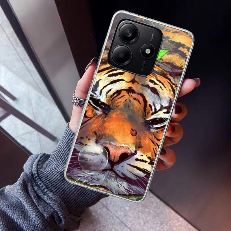 Superior Tiger Pattern Art Phone Case For Xiaomi Redmi Note 10 11 12 13 14 15 Pro Plus 11S 12S 14S 11T 11E 10S Soft TPU Back Cov