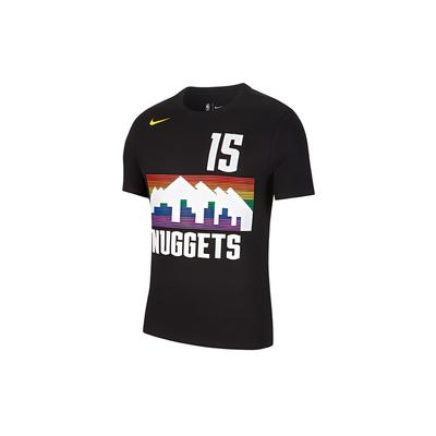 Camiseta de Manga Corta Dri-Fit NBA Denver Nuggets de Secado Rápido para Hombre Tops Negro BV8758-010