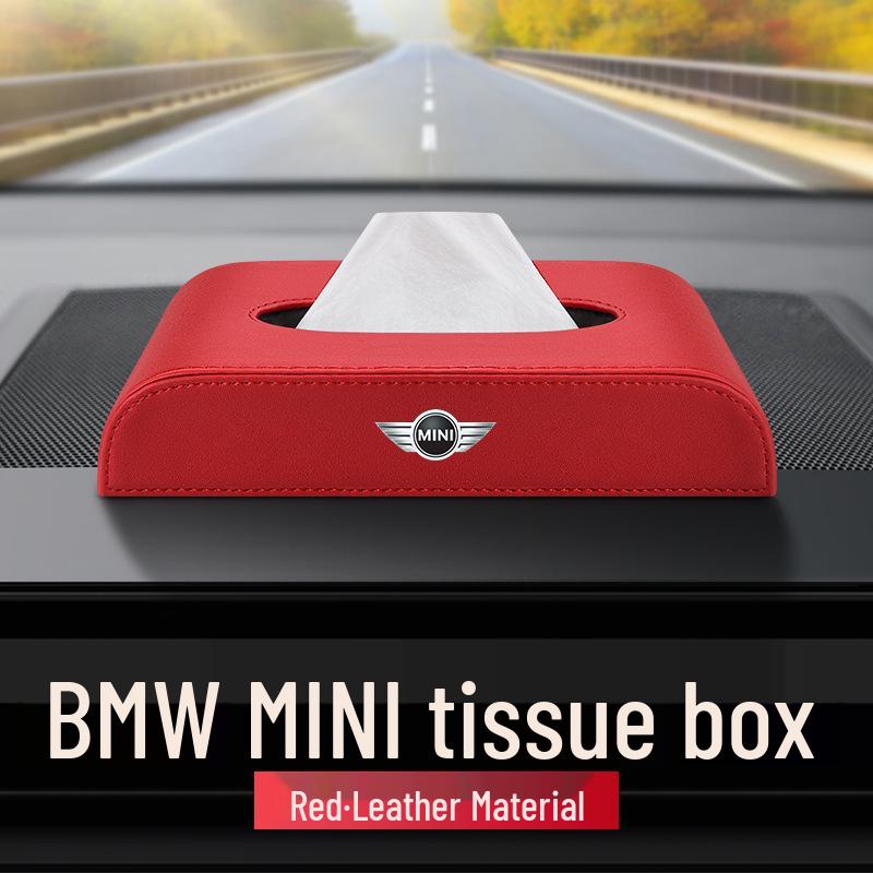 

BMW Mini/Clubman/Countryman/JCW Leather Tissue Box - Interior Accessory