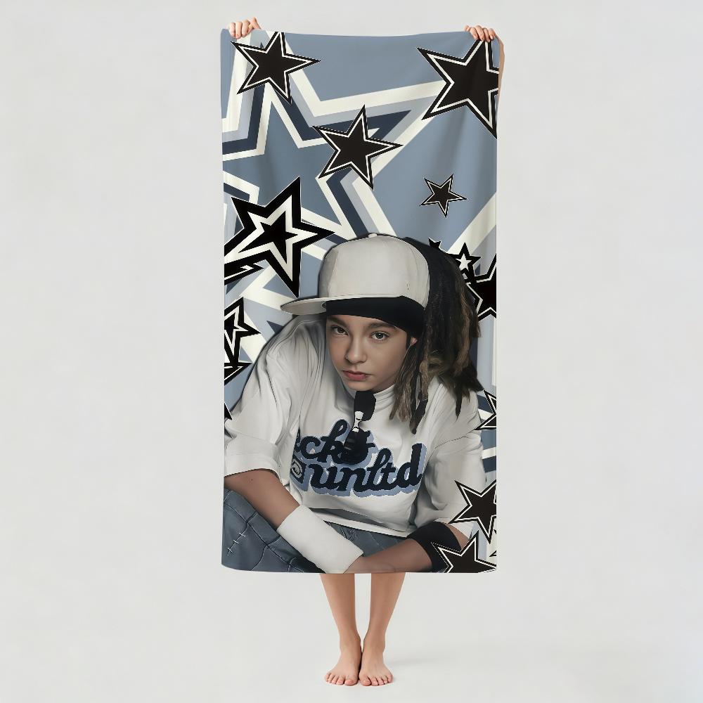 German singer T-Tom Kaulitz Towel Drying Bath Towel Applicable To Light Swimming Camping Yoga Beach Out