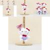 Adorable Korean Style Kt Cat Plush Toy With Colorful Heart Balloon Keychain Attachment