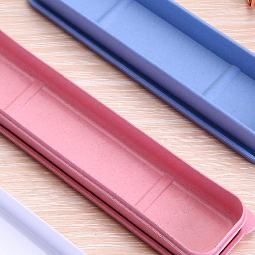 Food-Grade Plastic Tableware Storage Stylish Design Case Portable Travel Flatware Storage Box for Chopsticks Spoon Fork