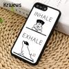 Inhale Exhale French Bulldog Bull Jack Russell Terrier Yoga For iPhone 17 Air 16 Phone Case Cover 15 14 plus 12 13 pro max