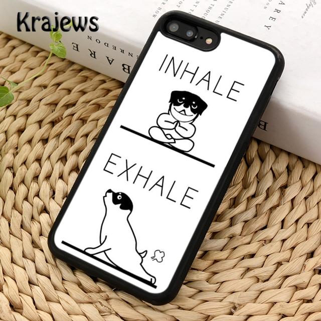 Inhale Exhale French Bulldog Bull Jack Russell Terrier Yoga For iPhone 17 Air 16 Phone Case Cover 15 14 plus 12 13 pro max