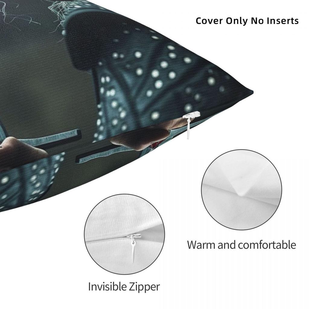 Henry Cavill Geralt Of Rivia Square Pillowcase Polyester Linen Velvet Printed Zip Decorative Pillow Case Bed Cushion Cover 45x45