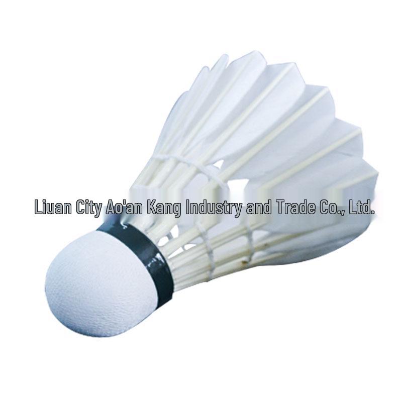 Goose Feather Shuttlecock Pack - Stable  Durable for Amateur Competition  Training (12-Pack)