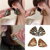 Stylish Zebras Stripe Studs Earrings Lightweight Metal Jewelry Handmade Ear Accessories For Everyday Outfits