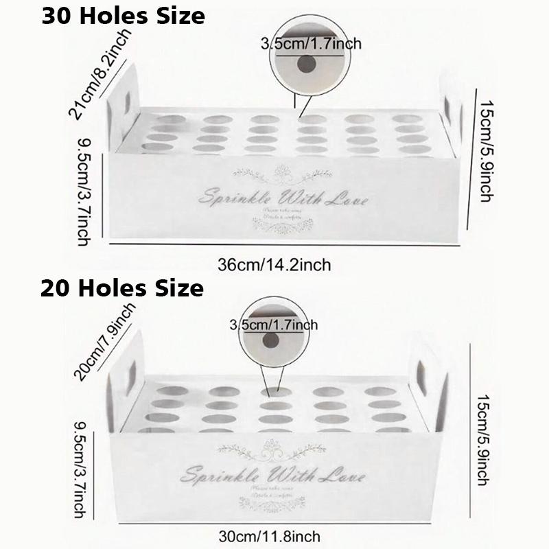 1 Set Decorative Holder Box Parties & Birthdays 20 Holes/30 Holes