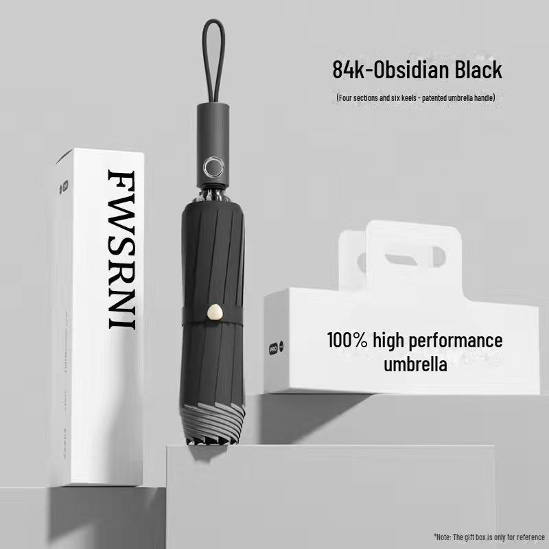 Umbrelă automată pentru femei cu 72 de oase: Rezistent la vant, protectie UV, soare si ploaie Dubla utilizare.