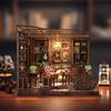 QmXCyzl Wooden DIY Miniature Dollhouse 3D Plastic Model Craft Wood Interior Holiday Craft Handmade Bank Kit, Puzzle, Kit, Kit, Puzzle, Decor, Gift,