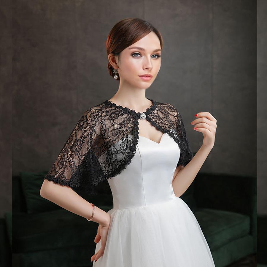 Diamond Lace Cape Coat Female Cape Shoulder With A Small Cape Summer Hundred With Thin Bridal Gown With Cardigan