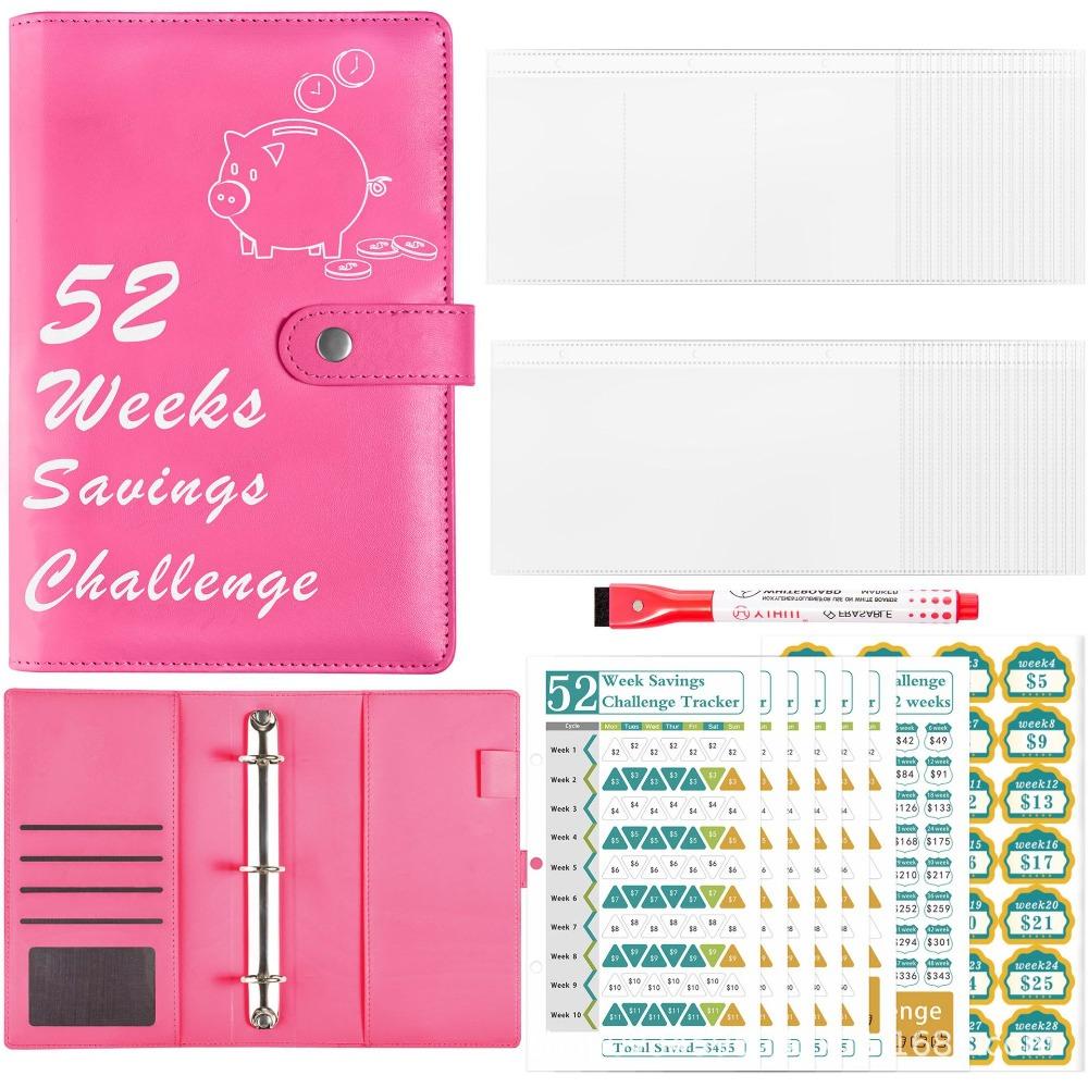 52 Weeks Money Saving Challenge Loose Leaf Savings Tracking Sheets  Tear Resistant
