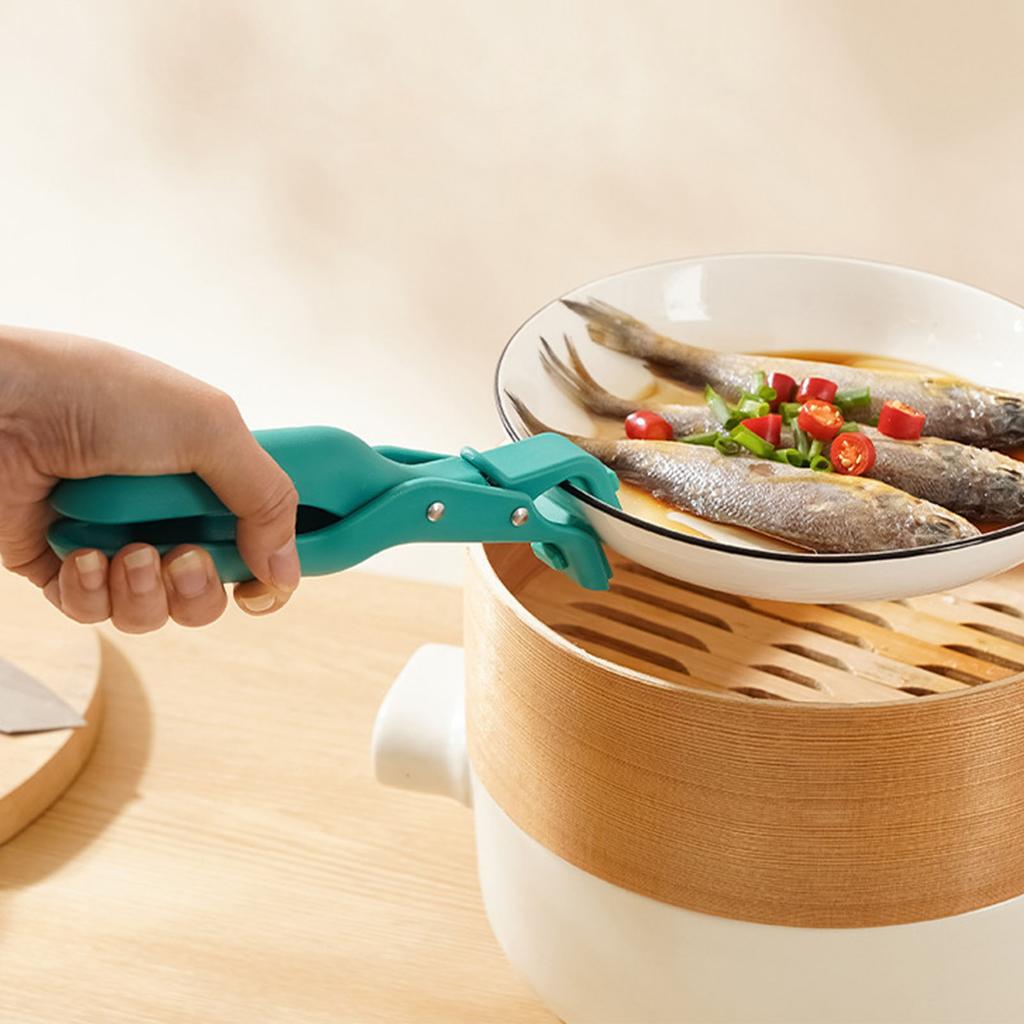 Anti Scald Bowl Holder Clip Multi Purpose Silicone Hot Bowl Dish Plate Clip for Kitchen