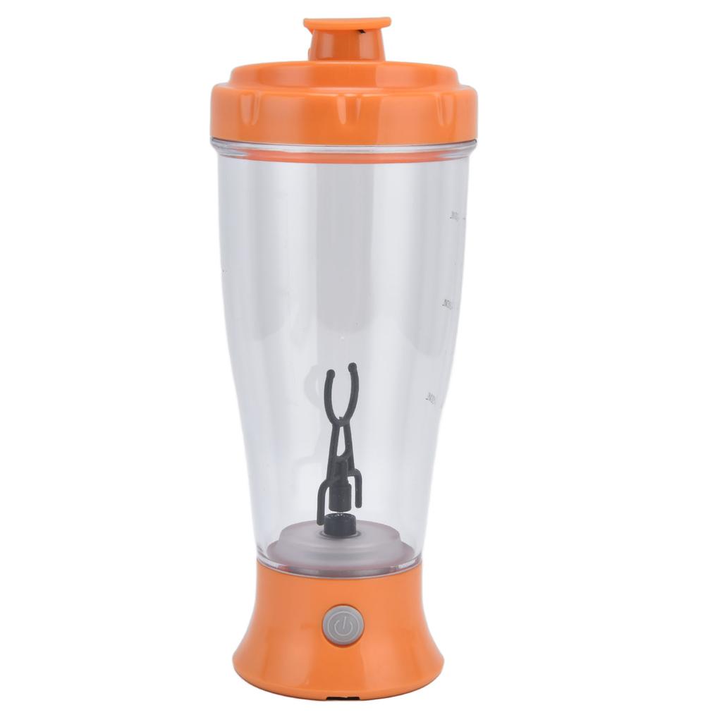Electric Mixing Cup Simple 350ml Coffee Milk Shaking Bottle Automatic Shaker CupOrange