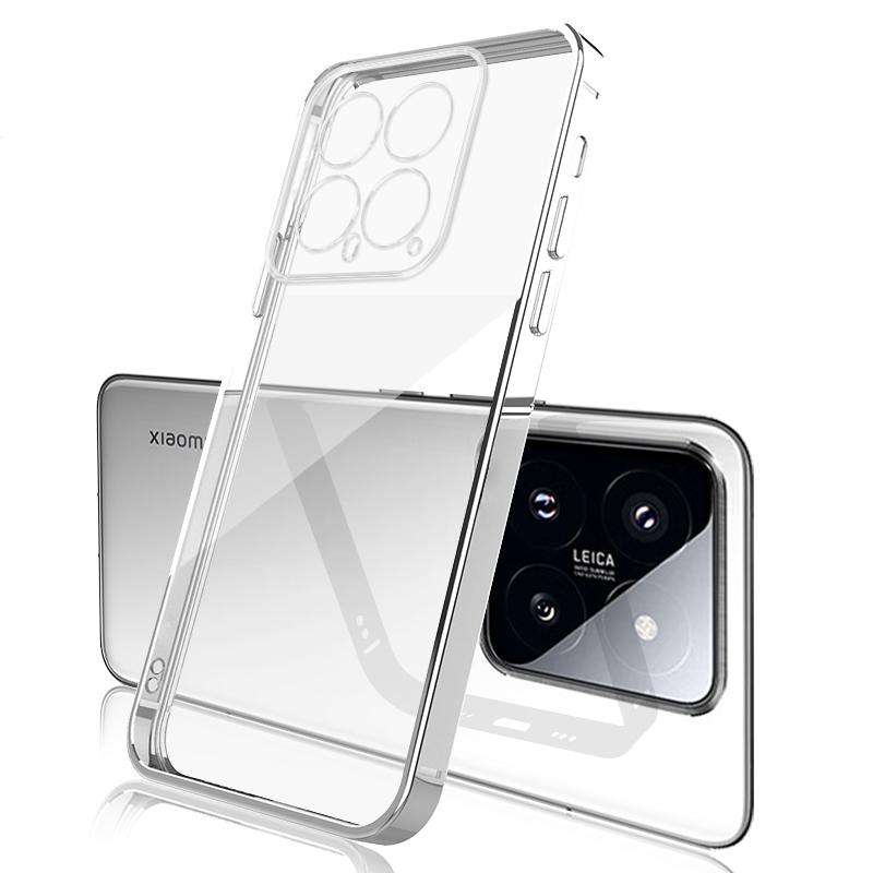 Luksusowe Etui Platerowane Do Xiaomi Mi 14 13 13T 12 12X 12T 11 11T Pro Lite 5g Przezroczyste Silikonowe Miękkie Odporne Na Wstrząsy Pokrowiec Ultra Cienki