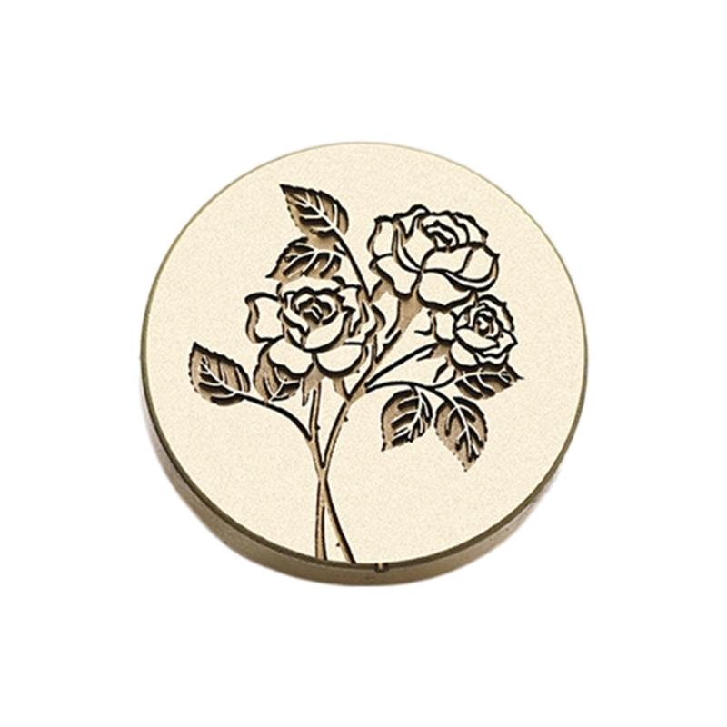 Wachssiegel-Stempelkopf mit Blumenprägung, Scrapbooking-Wachsstempelkopf für Dankeskarten, Einladungen, Umschläge, Verzierung