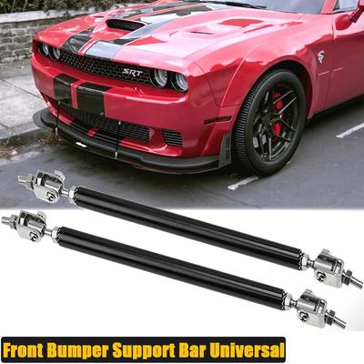 Dodge Challenger Charger SRT SXT RT İçin Evrensel Ön Tampon Dudak Ayırıcı Spoiler Destek Çubuğu Bağlantı Çubuğu Araba Aksesuarları
