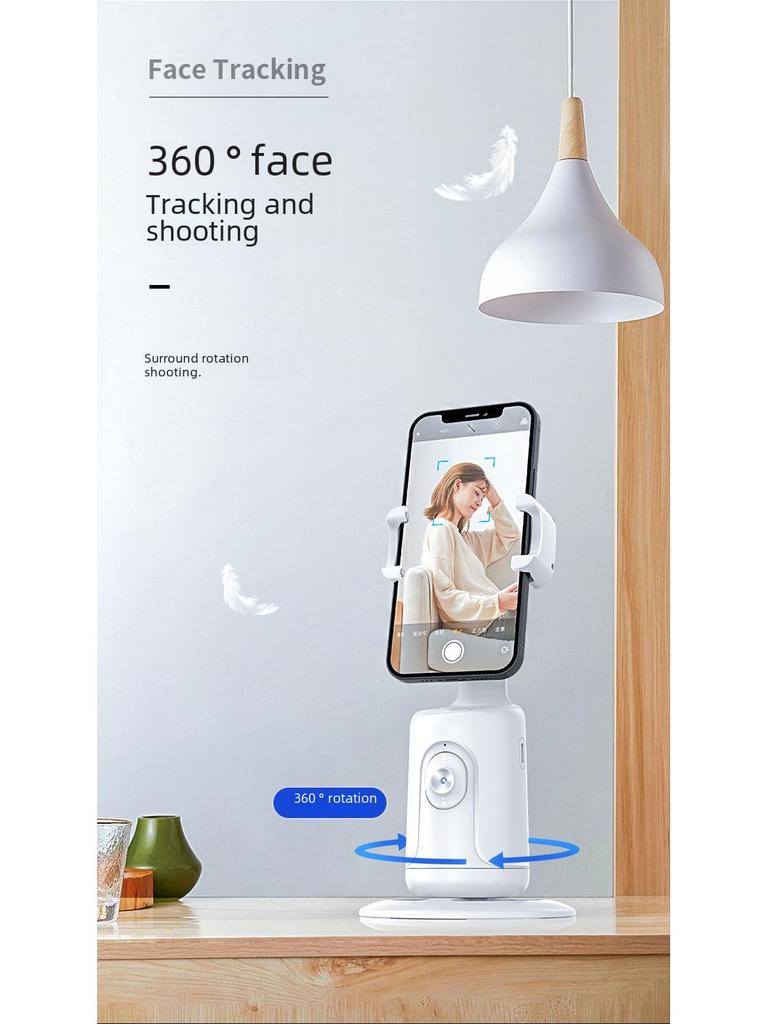Neuer KI Gesichtserkennungs 360° Handy Gimbal P01: Live-Selfie-Artefakt mit Verwacklungsschutz und Nachverfolgungsfunktionen