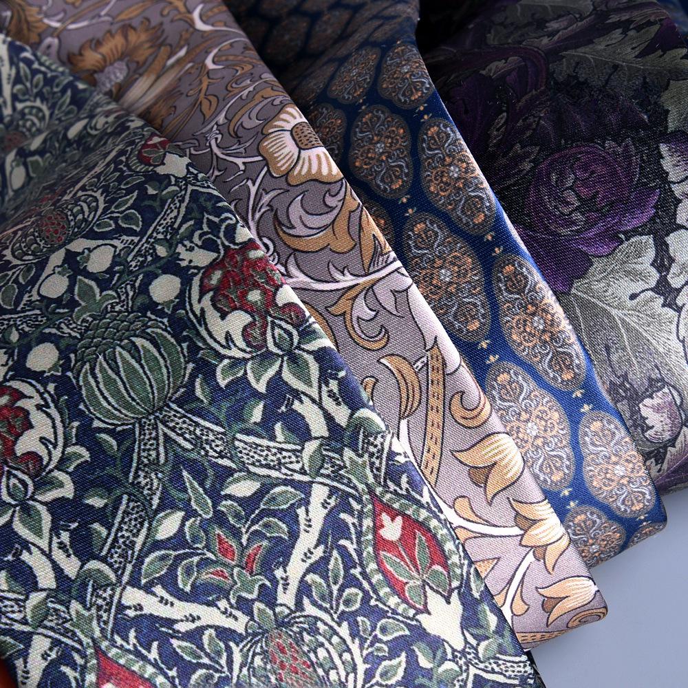 Formelle Herrenkrawatte mit großem Muster, 8 cm, handbedruckt, neuer Stil