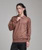ANALOG MOOD Semi-Collar Neck Knit (Brown)